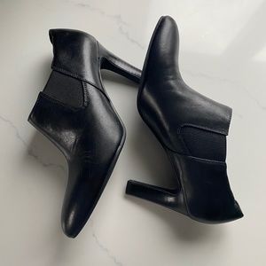 Franco Sarto High Heel leather pumps, black, Size 7 1/2